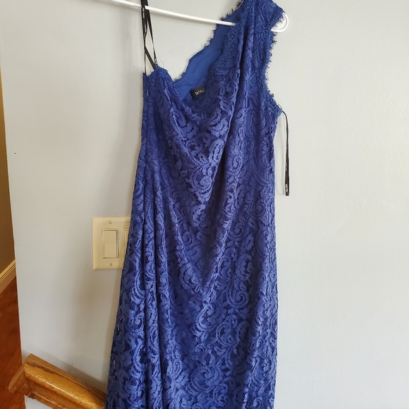 Tadashi Shoji cobalt blue lace dress (size 16) - Picture 4 of 4